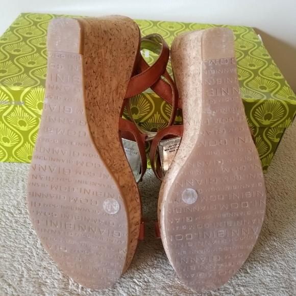 Gianni Bini | Shoes | Gianni Bini Brown Suede And Leather  New Gianni Bini chestnut brown suede wedge sandal